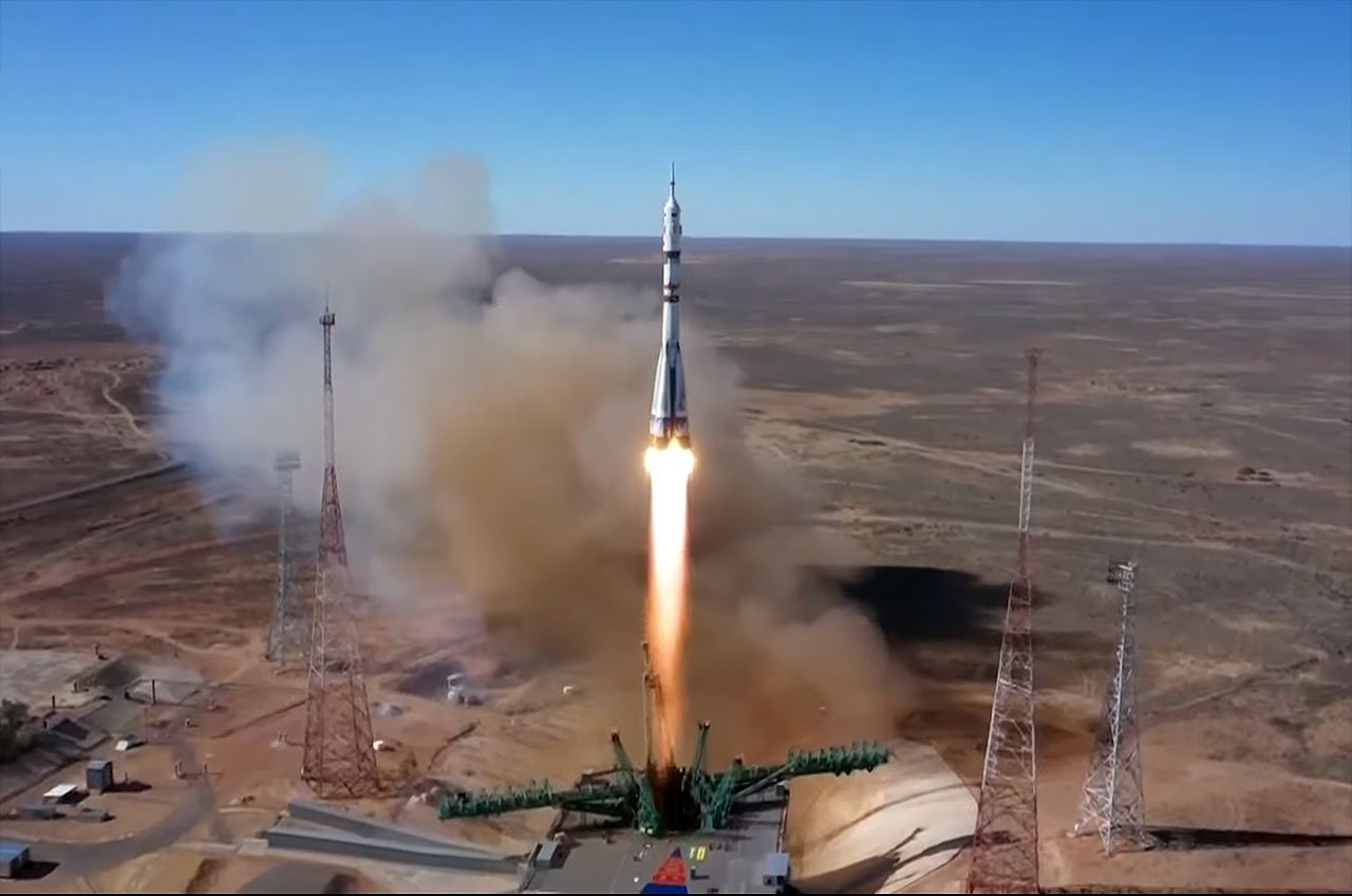 فضاپیمای روسی سایوز ام اس 19 پرتاب شد