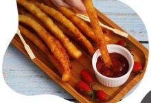 طرز تهیه سیب زمینی چوبی