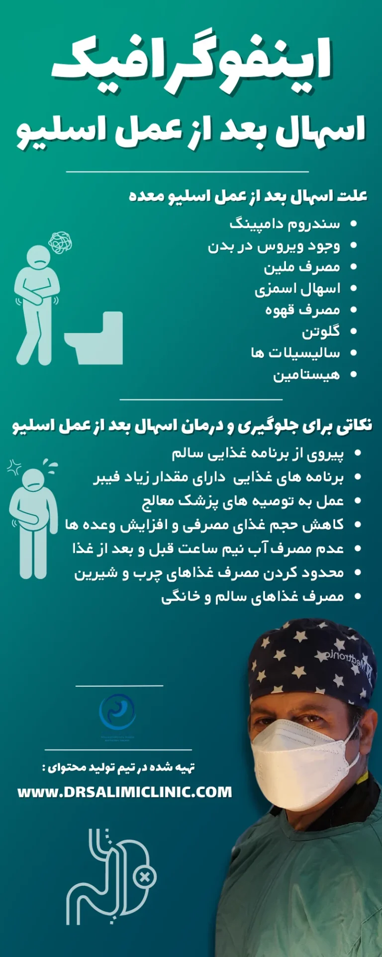 اسهال بعد از عمل اسلیو
