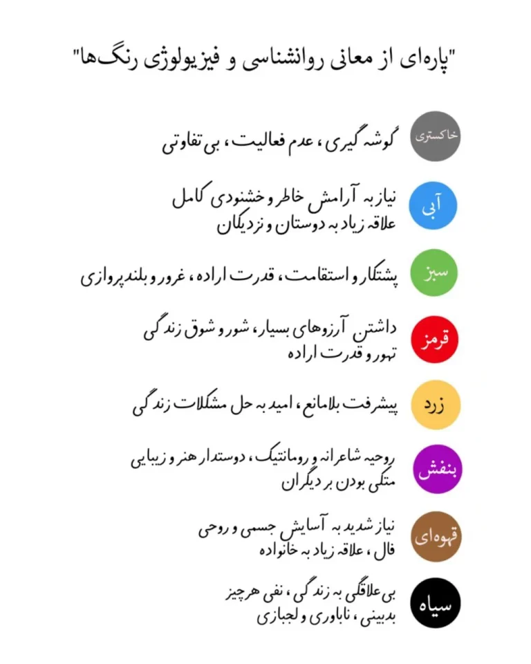 روانشناسی رنگ