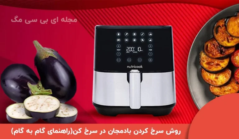 روش سرخ  کردن بادمجان در سرخ  کن(راهنمای گام به گام)