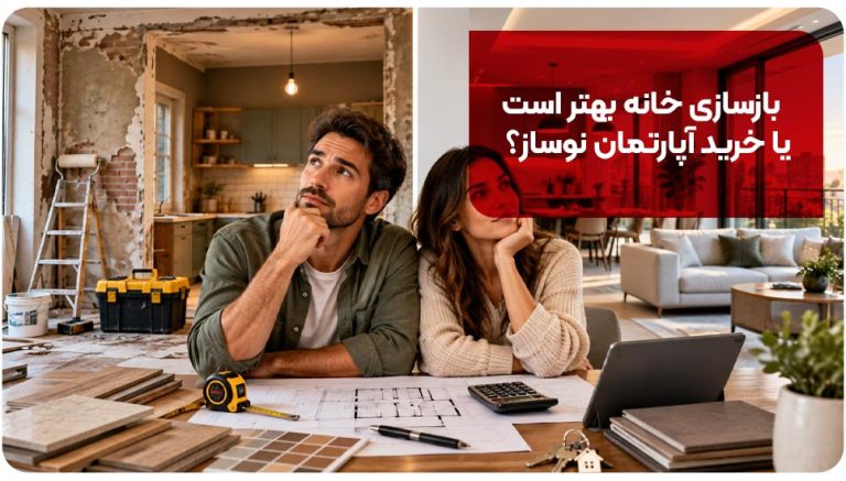 بازسازی خانه بهتر است یا خرید آپارتمان نوساز؟ مقایسه هزینه و ارزش سرمایه‌گذاری